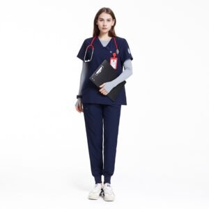 Navy Blue Scrub Set