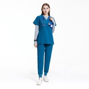 Caribbean Blue Scrub Set